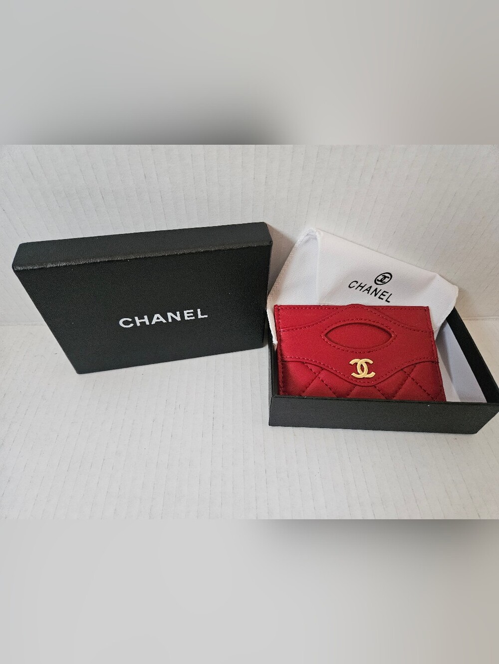 Quilted Red CC Card holder\Wallet